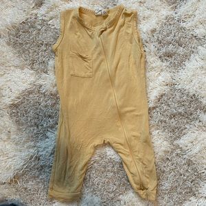 Kyte Baby Sleeveless Zip Romper - Size 6-12 Months - Yellow